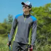 Ropa de Secado Rápido para Montañismo al Aire Libre, Camiseta Deportiva de Manga Larga para Hombre, Senderismo, Running de Montaña, Ropa de Secado Rápido con Cuello Alto, Ropa de Mismo Estilo para Hombres y Mujeres