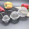 Colador de té de acero inoxidable de malla 304 con cadena, Infusor de té casero para hacer sopa, Bola de condimento con filtro de salmuera para olla caliente
