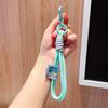Cordão para Chaveiro Corda Trançada Combinando com a Cor Corda Pendurável Anti-perda para Celular Pingente de Pulso Capa de Celular Argola para Chaveiro Joia para Pendurar