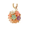 Procesos y Personaliza el Fabricante Cadena de Suéter de Margarita de Flor Linda y Versátil, Collar de Longitud Media, Colgante de Diamante Metálico