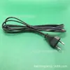 Cable de alimentación estándar europeo al por mayor de fábrica cable de enchufe redondo doble cable de alimentación estándar europeo enchufe cable de alimentación para lámpara LED