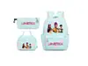 Equipo Cazador de Demonios Transfronterizo Mochila de Tres Piezas Gran Capacidad Reducción de Carga Impermeable Resistente al Desgaste Tela Oxford Mochila Escolar para Viajes Diarios de Estudiantes