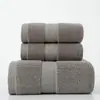 Conjunto Multipeças de Algodão Puro Transfronteiriço Macio e Absorvente para Uso Doméstico Adulto Algodão Engrossado Toalha Quadrada Conjunto de Toalhas de Banho