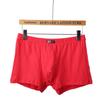 Ropa interior roja para hombre calzoncillos bóxer de algodón de color sólido venta directa de fábrica calzoncillos bóxer rojos para hombres de mediana edad