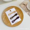 Presilha de Cabelo Fosca Fresca e Doce Fofa na Cor Café, Acessório de Lado para Meninas, Presilha Bico de Pato, Presilha para Franja, Estilo Versátil de Celebridade da Internet
