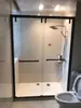 Hangzhou Cabina de Ducha Personalizada Separación Húmeda y Seca Puerta Corredera de Vidrio Acero Inoxidable Celebridad de Internet Minimalista Baño de Cuerpo Entero Integrado