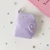 Monedero de botones a presión plisado estilo coreano ins Hisocute, tarjetero portátil, bolsa para guardar auriculares y lápiz labial, colgante