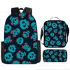 Mochila de Halloween Mais Vendida da Amazon, Conjunto de Três Peças Fantasma Abóbora, Mochila Escolar para Estudantes do Ensino Fundamental e Médio, Mochila Infantil, Bolsa de Ombro