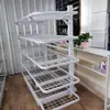 Roupas Tecido Solto Dupla Face Carrinho Solto para Carro Rack para Roupas Fábrica de Vestuário Tecido de Malha Carrinho de Virada Rack para Peças Cortadas Carrinho Rack de Exibição de Produto Acabado