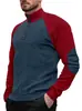 Sudadera de Corduroy de Manga Larga Casual con Cuello Alto y Mangas Raglán para Hombre, Talla Europea Nueva, para Primavera y Otoño, Transfronteriza