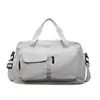 Nova Bolsa de Viagem Multifuncional de Grande Capacidade, Cor Sólida, com Haste Extensível, Compartimento Independente para Sapatos, Bolsa de Mão para Embarque, Yoga, Esportes e Fitness