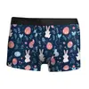 Roupa Íntima Masculina Impressa em 3D Série de Páscoa Europeia e Americana Transfronteiriça Cuecas Boxer Masculinas Sexy Inovadoras