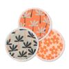 Almohadilla de bambú lavable con estampado retro estilo japonés, anti-derrames, para el período posparto y de lactancia. Almohadilla de lactancia.
