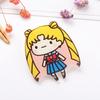 Insignia de acrílico súper linda Maruko estilo Harajuku japonés de dibujos animados de moda, broche de Corea del Sur, insignia de joyería