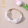 Acessórios de Cabelo Infantis Estilo Japonês e Coreano Faixa de Cabelo Branca para Bebê Faixa de Cabeça de Renda para Bebê Feita à Mão DIY Faixa de Cabelo de Renda Bordada