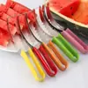 Cortador de sandía de acero inoxidable, cortador de frutas, cortador de sandía multifunción, cortador de melón Hami, artefacto de sandía