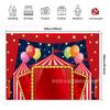 Comercio Exterior Amazon Fondo de Tela para Fotografía Circo Material de Vinilo Decoración para Fiesta de Cumpleaños Fondo Fotografía