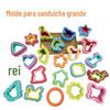 Molde grande para sanduíche transfronteiriço molde de biscoito de desenho animado infantil molde para pão de forma molde para assar confeitaria atacado