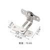 Hebilla de Puerta de Acero Inoxidable Perno de Cierre para Puerta de Jaula para Mascotas Domésticas Puerta de Madera Cerradura Antirrobo de 90 Grados Hebilla Cerradura de Puerta Pequeña