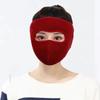 Máscara de Outono e Inverno à prova de frio e vento, lã polar quente espessa para andar de moto, pescoço, orelhas, máscara facial completa grande para homens e mulheres