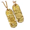 Colgante de la Suerte para Romper el Hielo y Atraer la Fortuna de Tendencia en Xiaohongshu Barra de Oro Pequeña Generadora de Riqueza Mensaje de Suerte Moda Exquisita para Mujeres
