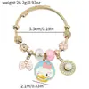 Venta Caliente Transfronteriza Nuevo Dibujo Animado Sanrio Pulsera de Pato Donald Aleación Colgante de Goteo de Aceite Joyería Pulsera Al Por Mayor