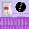 Uñas Postizas para Nail Art Transfronterizas, 500 Piezas, Uñas Postizas Transparentes, Calcomanías para Uñas con Diseño de Pipa de Agua en Bolsa, Estilo Minimalista, Venta Caliente Transfronteriza