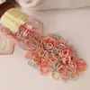 Cubierta de cuero sin pelo para bebé Cuerda para la cabeza duradera de alta elasticidad Liga para el cabello desechable para niños Banda de goma Accesorios para el cabello de dopamina