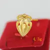 Joyería Chapada en Oro Real Anillo de Flor Grande para Mujer Apertura Cobre Chapado en Oro 24K Oro Arena de Vietnam Joyería Moda Boda