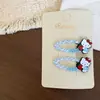 Nuevo Lindo Conejo y Gatito Pinza para el Cabello Cuadros Infantil Pinza Lateral Pinza para el Fleco