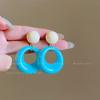 Aretes de Botón de Amor de Yu Shuxin para Mujer Verano Dopamina Aretes de Viaje Aretes de Ambiente Vacacional