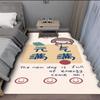 Alfombra de dibujos animados para cabecera, alfombra completa para el hogar, habitación de niños, alfombra antideslizante, alfombra de escalada para bebés, alfombra lavable para puerta