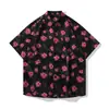 Comercio Exterior Transfronterizo Nuevas Camisas de Manga Corta para Hombre Estilo Japonés Fresco Pequeño Seda de Hielo Caída Suelta Casual Camisas Tops para Hombre