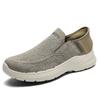 Sapatos Slip-On Masculinos Tamanho Grande Transfronteiriço, Sapatos Esportivos Casuais Leves de Malha Respirável, Mocassins