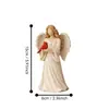 Estatueta de anjo em resina, decoração, estilo country americano, design de coração de casal, pequeno presente criativo para casamentos e feriados