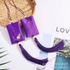Saquito Tejido Bordado Personalizado de Estilo Chino, Bolsa Portátil para Colgar al Cuello con Fragancia, Bolsa Vacía con Logotipo, Bolsa Vacía para Fragancia, Bolsa de la Suerte
