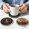 Posavasos Acrílico Conmemorativo del 250 Aniversario Americano Posavasos Vintage Resistente al Calor para Sala de Estar Posavasos Aislado de Vidrio Orgánico
