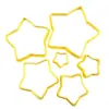 Molde para galletas de cinco puntas de 6 piezas molde para piña troquelado molde para hornear fondant pastel plástico 38g