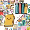 Compra Direta Transfronteiriça de 50 Adesivos de Papelaria Escolar Desenho Animado para Decorar Garrafas de Água, Cadernos e Malas, Adesivos à Prova d'Água