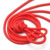 Cadarços Redondos Grossos de Poliéster Espessos para Montanhismo ao Ar Livre de 5mm Preto e Branco Corda Redonda Espessa para Cintura Corda Redonda para Chapéu Corda Redonda para Calças