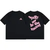 Camiseta de Algodón Puro de Verano 230g para Mujer, Ropa Básica Casual Transpirable Estilo Carta para Mujer, Camisa Holgada de Manga Corta con Cuello Redondo para Pareja