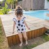 Novo Bebê Menina One-piece Swimsuit Princesa Saia Biquíni Set Menina Bonito Crianças Swimwear Coréia