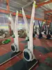 Resistencia al Aire y Resistencia Magnética Máquina de Esquí de Doble Resistencia Comercial para el Hogar Interior Simulación de Entrenamiento de Tracción Ejercicio Aeróbico Multifuncional Fitness