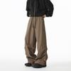 Pantalones Casuales Estilo Pareja Nuevo Verano 2025 Estilo Hong Kong Retro Sueltos Moda Casual Talla Grande Tendencia Pantalones Largos para Hombre