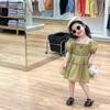 Venta de Liquidación, Sin Devoluciones ni Cambios [Ordene Racionalmente] Vestido para Niña, Casual Divertido de Manga Corta con Manga Abullonada, Lindo Estilo Princesa