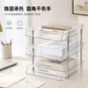 Organizador de libros de escritorio, estante para archivos con clasificación por materia, estantería de varias capas, estante de almacenamiento de documentos de oficina