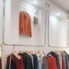 Loja de roupas femininas transfronteiriça parede U-shaped haste de suspensão cabide de exposição de vestido de noiva prateleira de vestidos cabide de suspensão de ferro dourado