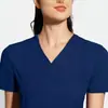 Conjunto de uniforme médico de manga curta para médicas e enfermeiras, uniformes para clínicas odontológicas e salas de cirurgia