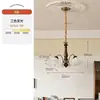 Estilo Medieval Francês Cor Creme Madeira Maciça Criativo Romântico Estilo Retro Americano Sala de Estar Quarto Sala de Jantar Luminárias Lustre de Flores