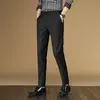 Pantalones Casuales Cortos para Hombre Primavera y Otoño Ajustados Pantalones de Hombre 2008 Versátil
